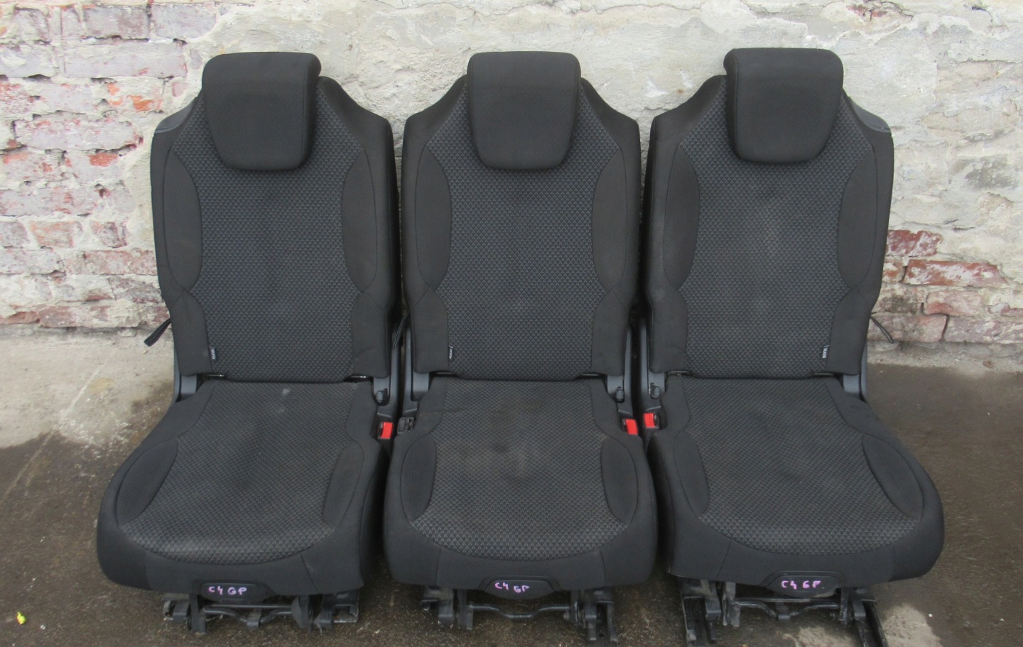 CITROEN C4 PICASSO Sitze 2 RZAD KOMPLET EUROPA
