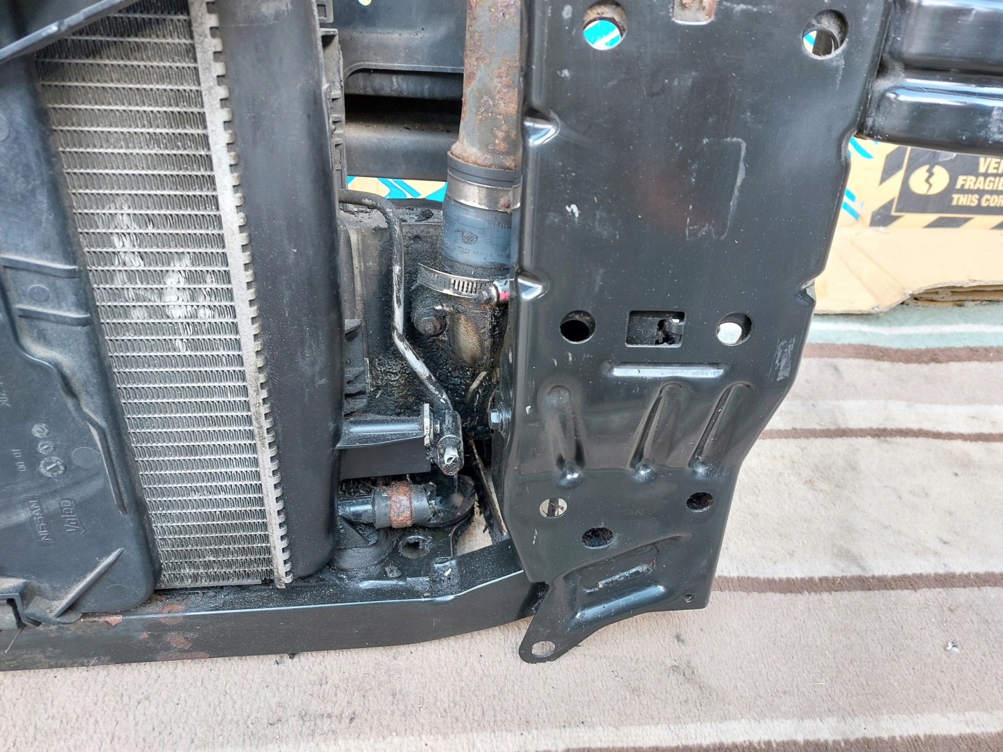 support panel for radiators NISSAN QASHQAI and J10 1.5DCI before LIFT