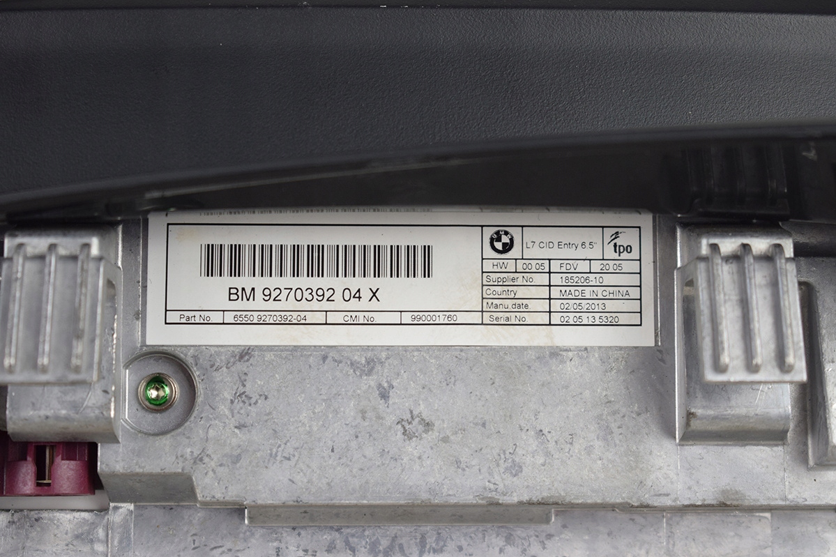 Écran Navigation BMW F20 9270392