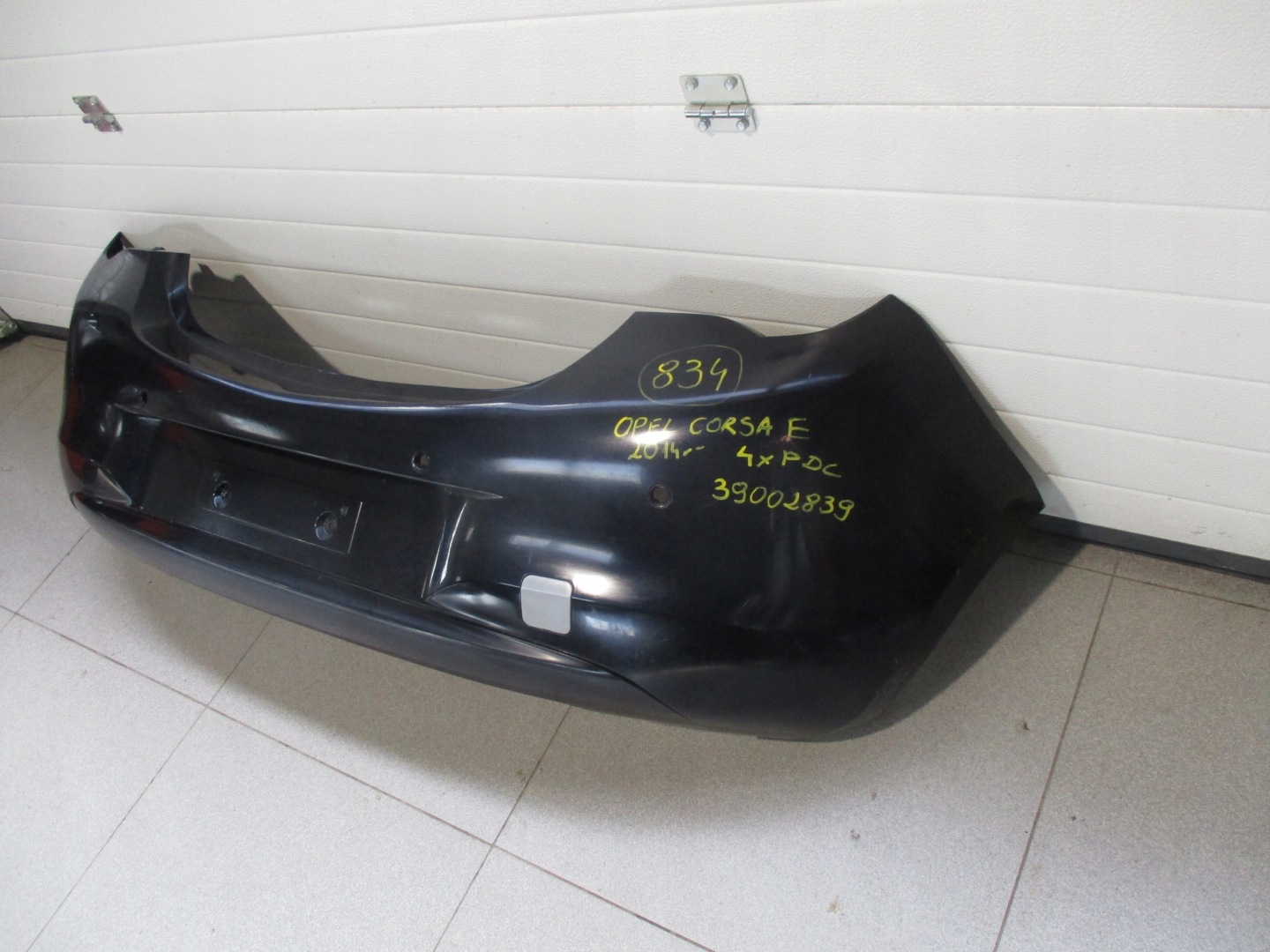bumper rear part Opel Corsa E 2014r- 4xPDC 39002839
