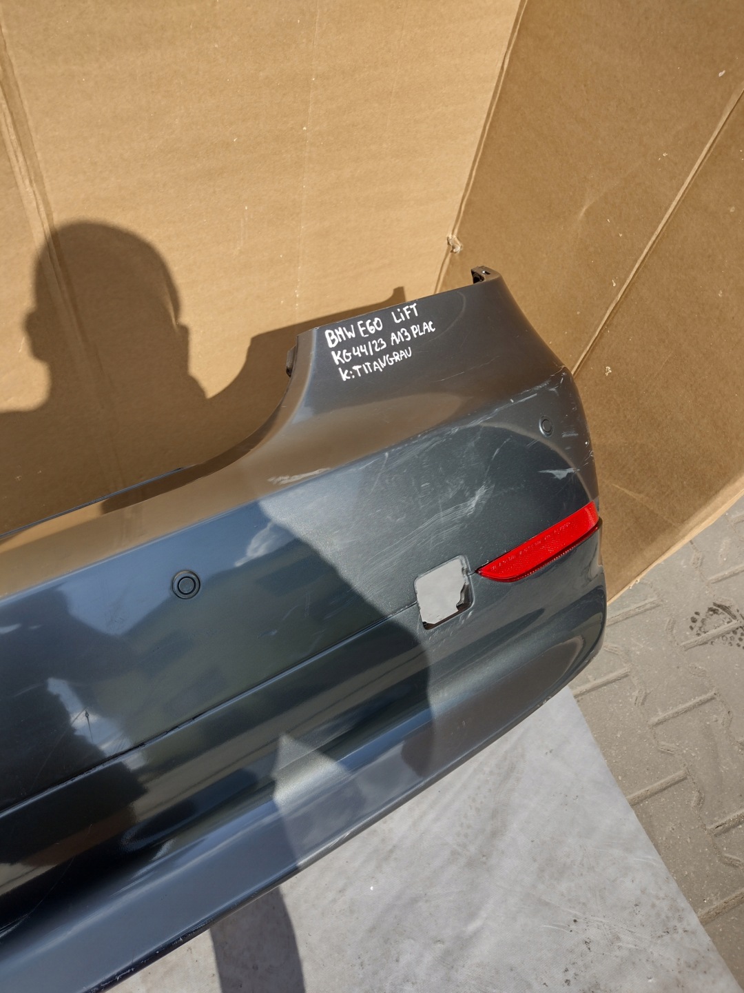Stoßstange heck BMW 5 E60 LIFT k: TITANGRAU PDC