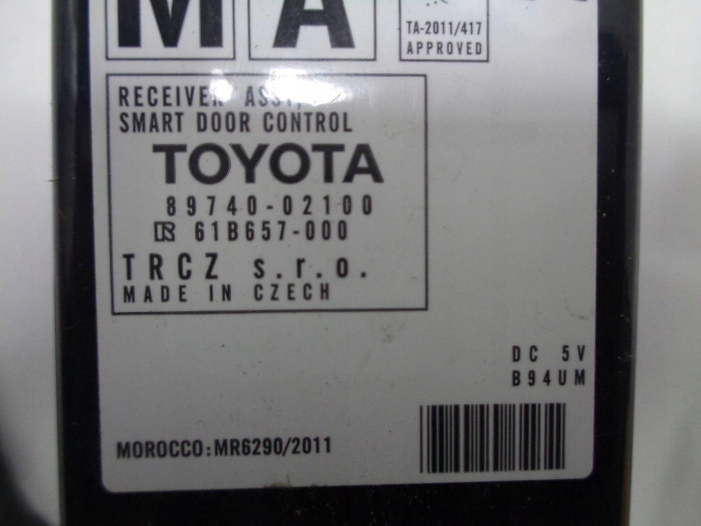 TOYOTA AURIS II module control unit door 14-18R