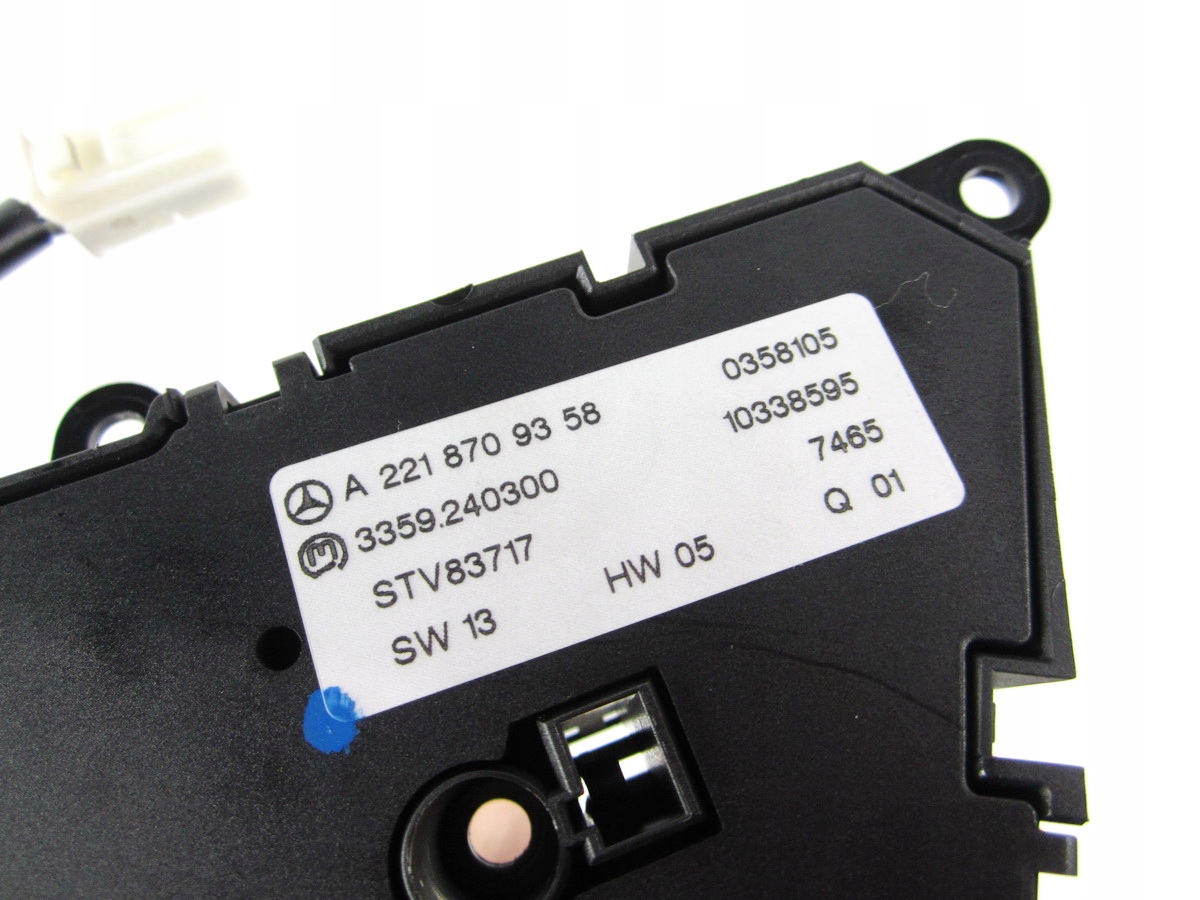Panel control unit seat right Mercedes W221
