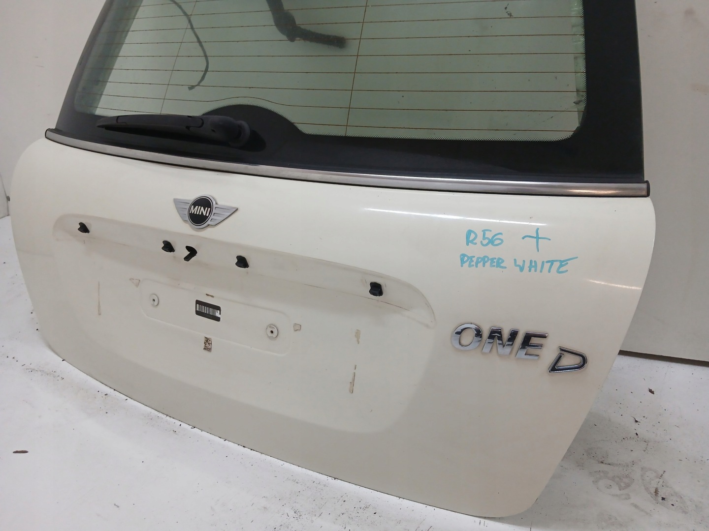 trunk door boot rear rear part MINI R56 PEPPER WHITE