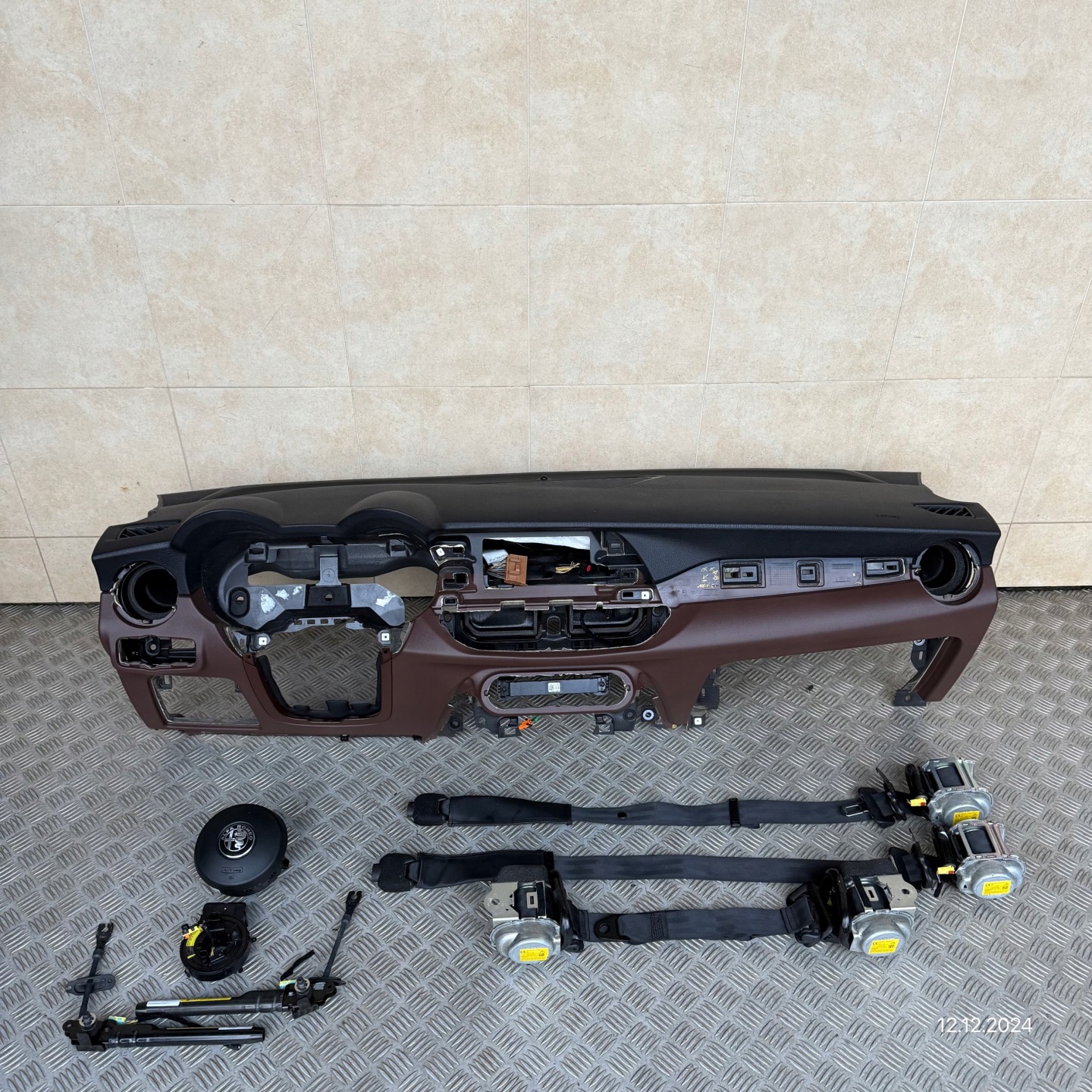 dashboard complete airbag console tension belts cockpit ALFA ROMEO STELVIO 2017 year
