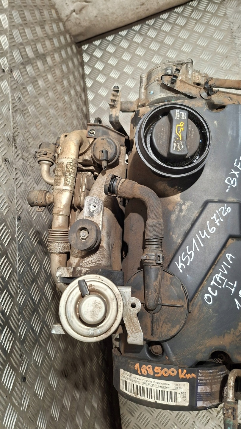 engine pillar Z UKLADEM PALIWOWYM SKODA OCTAVIA II 1.9TDI BXE