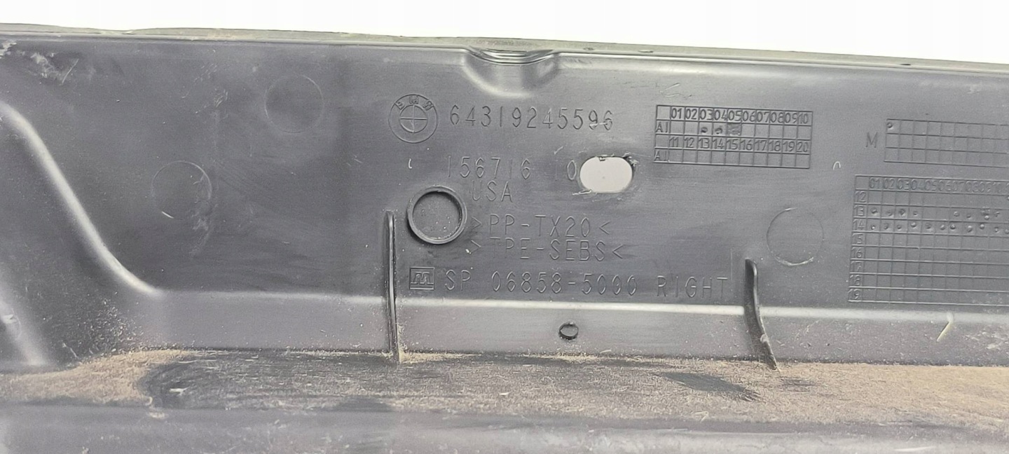 cover intake 15671610 BMW X6 F16