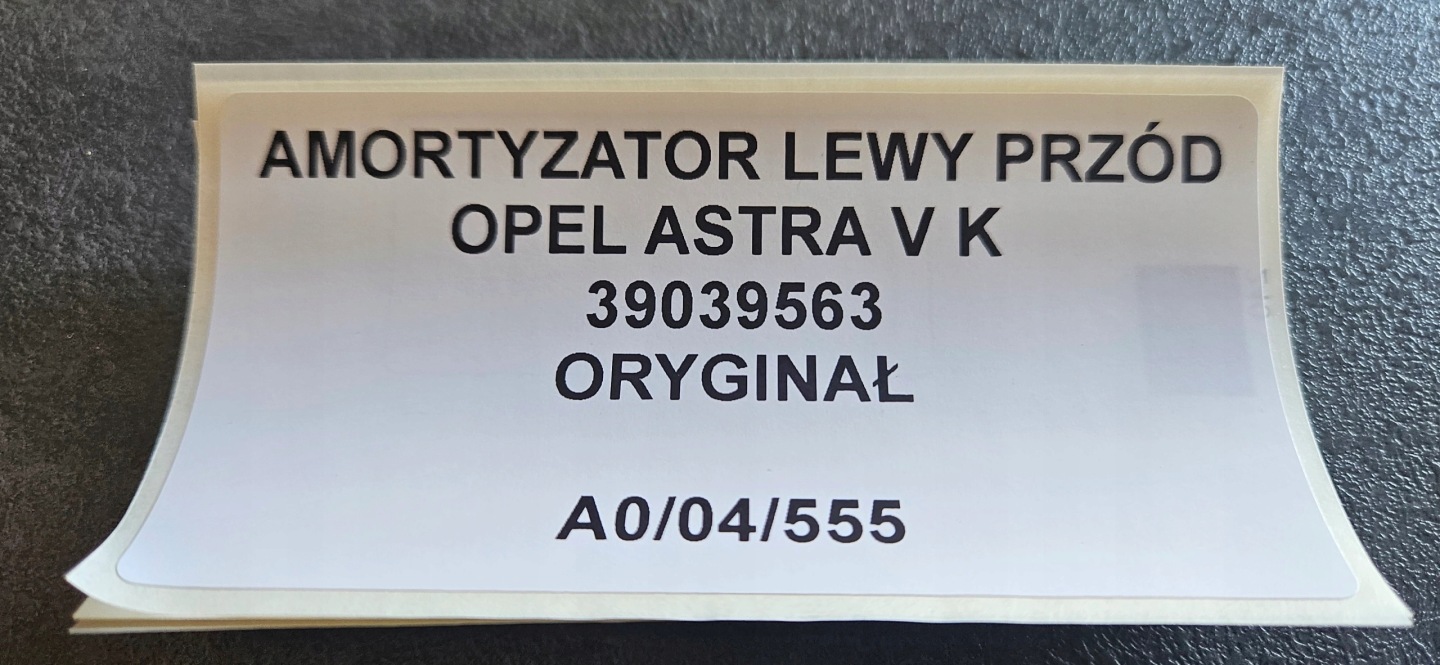 shock absorber left front OPEL ASTRA V K 39039563