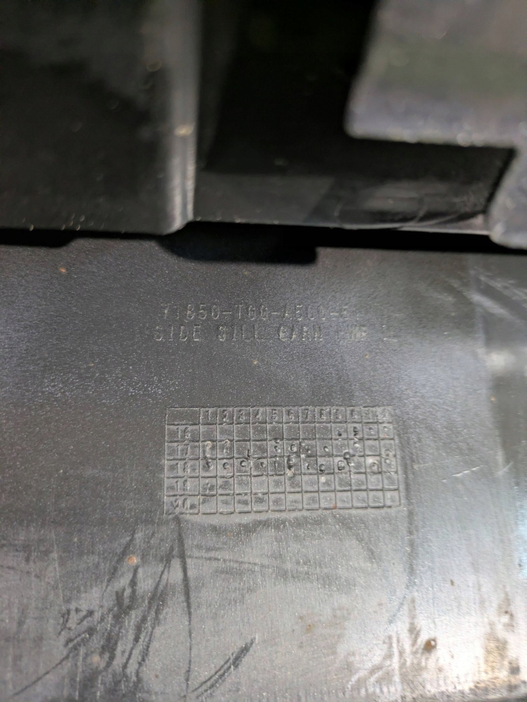 moulding threshold left HONDA CIVIC X SPORT NR.002