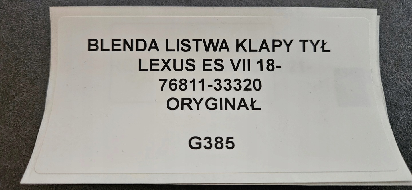 cap moulding bonnet rear part LEXUS ES VII 18- original 76811-33320