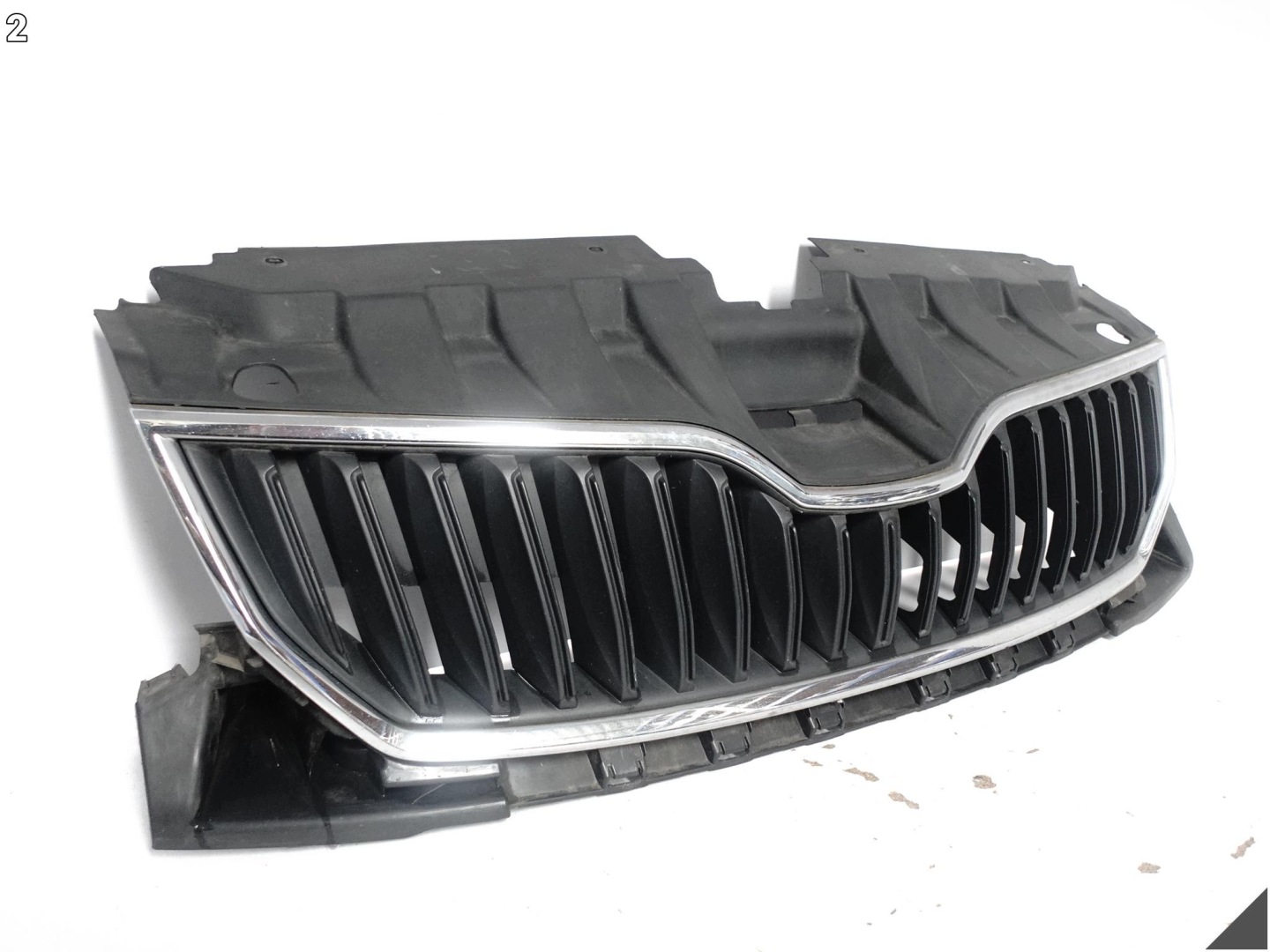 SKODA FABIA III 3 6V0 14-18 front prekladgrill CHROM grid W bumper front