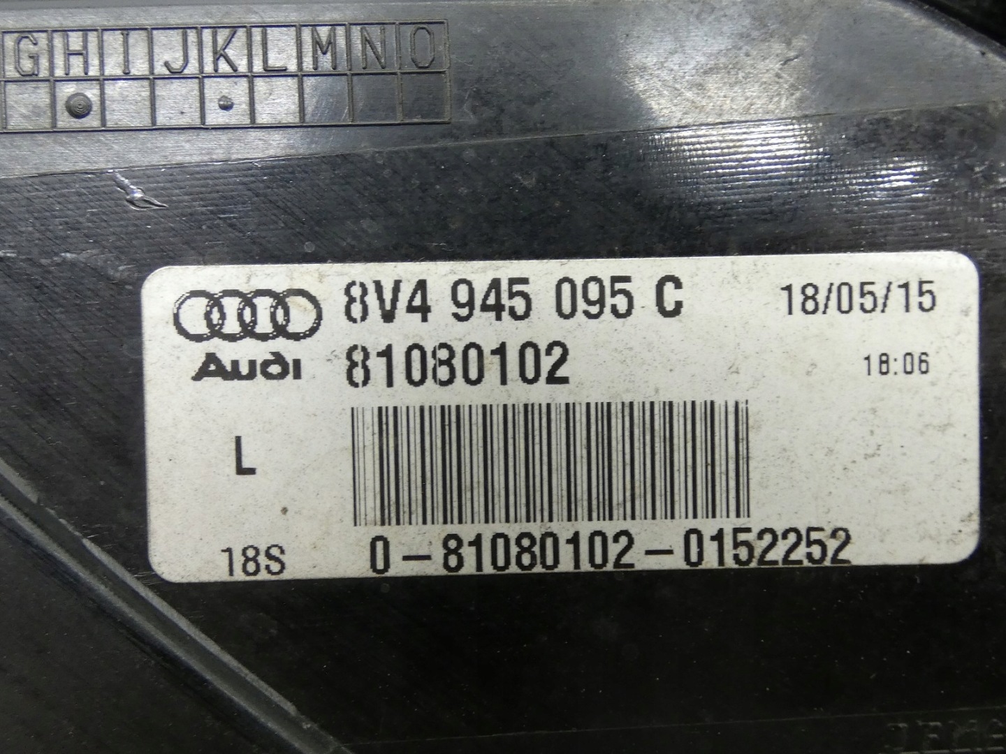 light left rear part left rear W fender AUDI A3 8V 5D SPORTBACK 8V4945095C