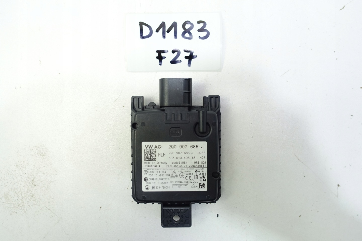 RADAR DISTRONIC SENSOR ACC VW PASSAT 2Q0907686J