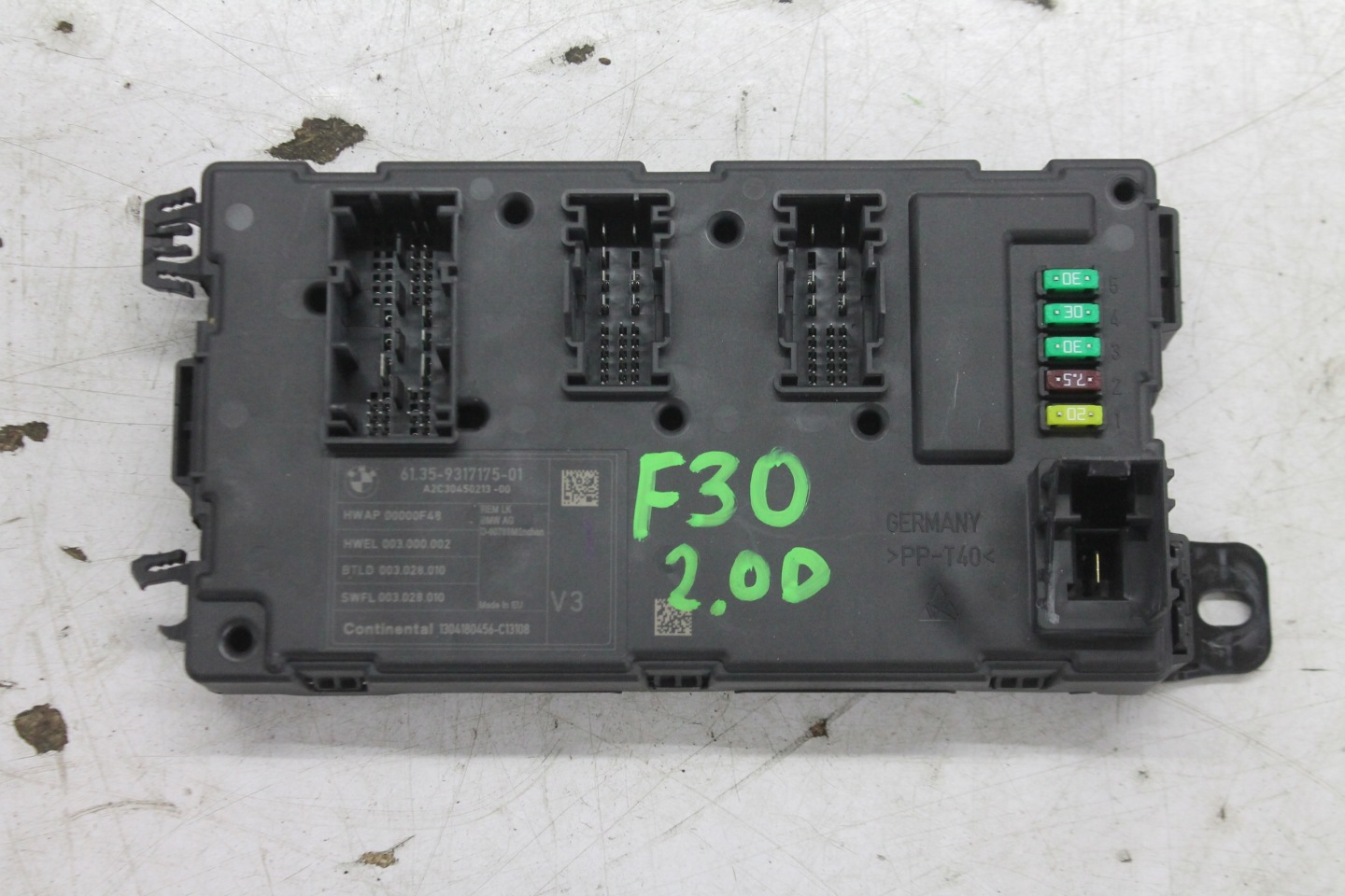 module control unit REM 9317175 BMW F30 F31 316D 11-18