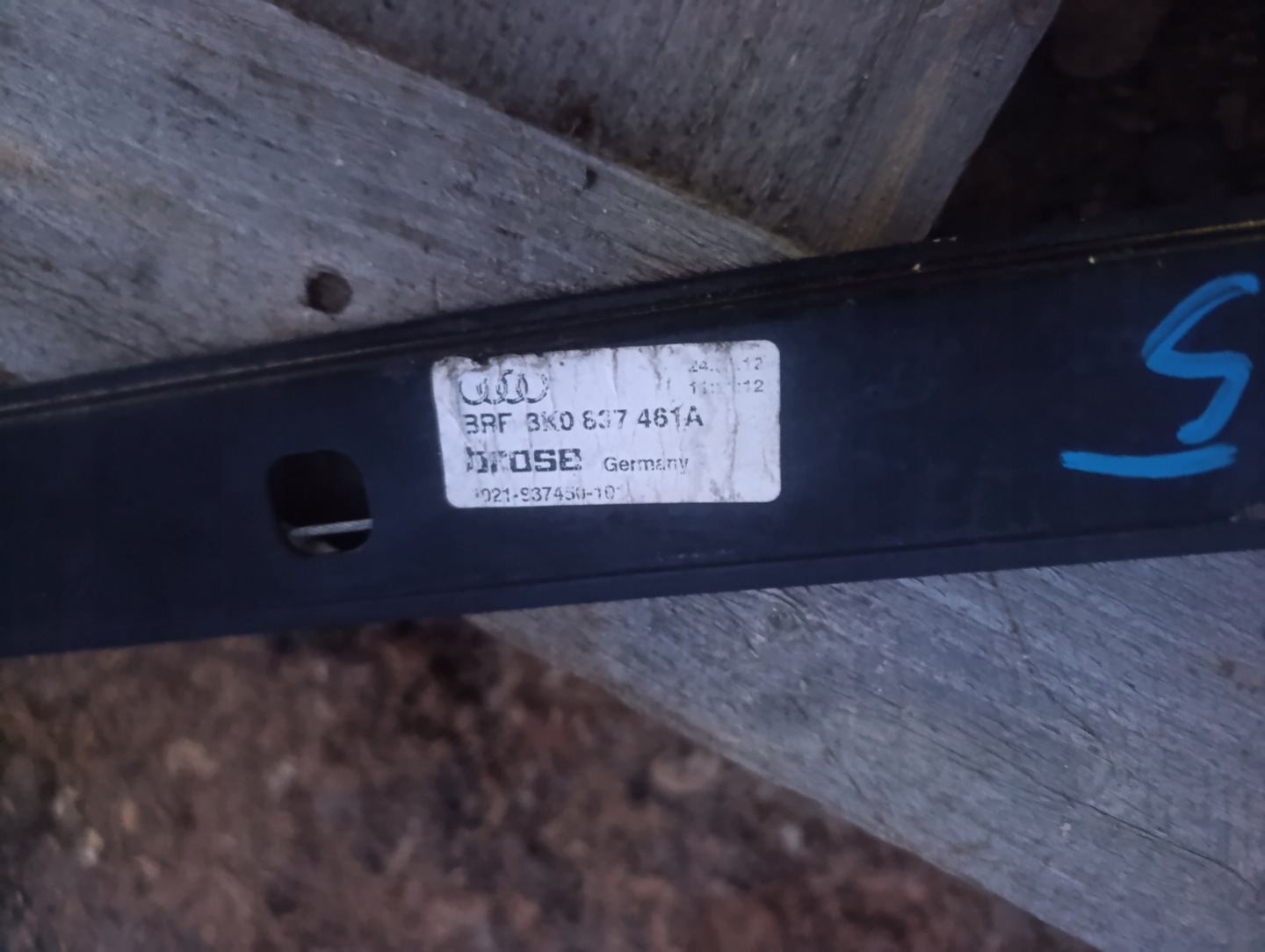 mechanism window regulator left front front AUDI A5 8T 8K0837461A