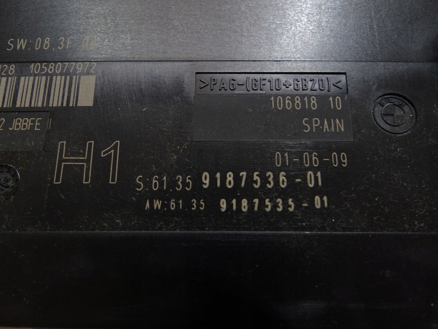 module control unit KOMFORTU BMW E90 E91 LCI OE 9187536 (24235026)