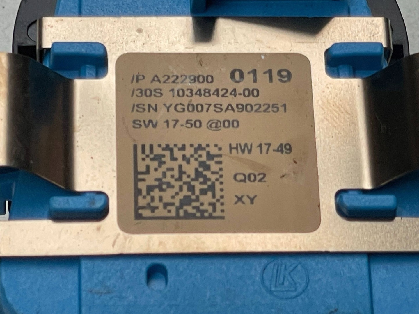 module sensor windows MERCEDES S W222 A2229000119 !J
