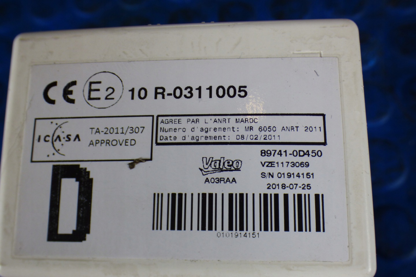 Module de la serrure Central 89741-0D450 TOYOTA YARIS III