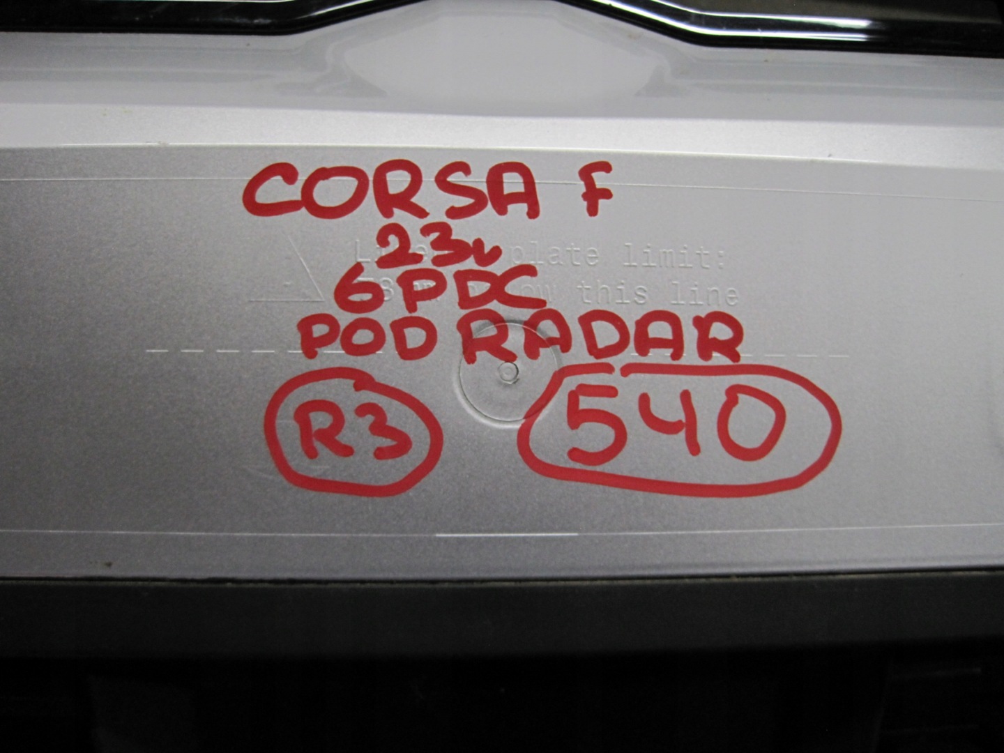 bumper OPEL CORSA F 6 PDC front front