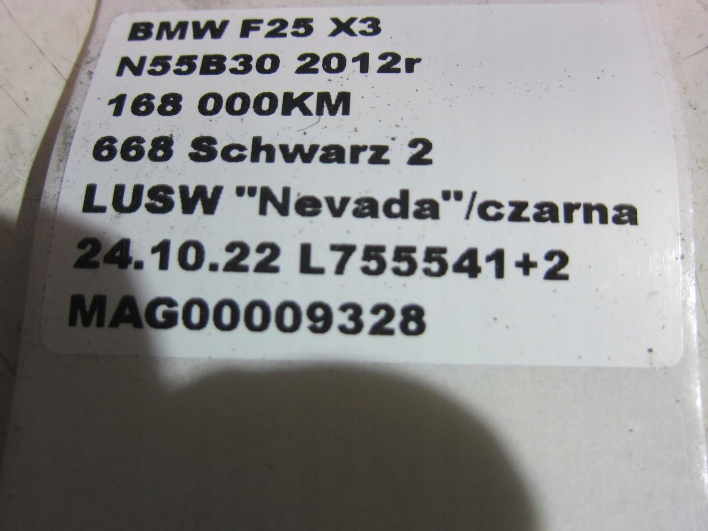 BMW X3 F25 Câblage Électrique Câblage Interne
