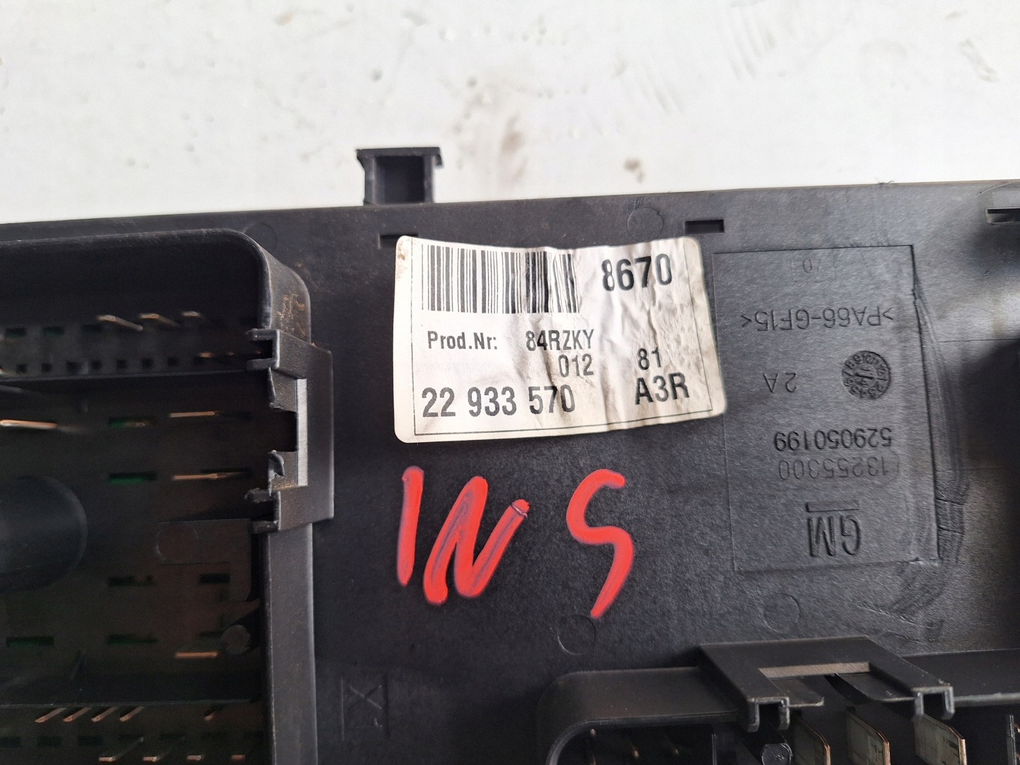 OPEL INSIGNIA A HB LIFT 13-17 module BSI 22933570