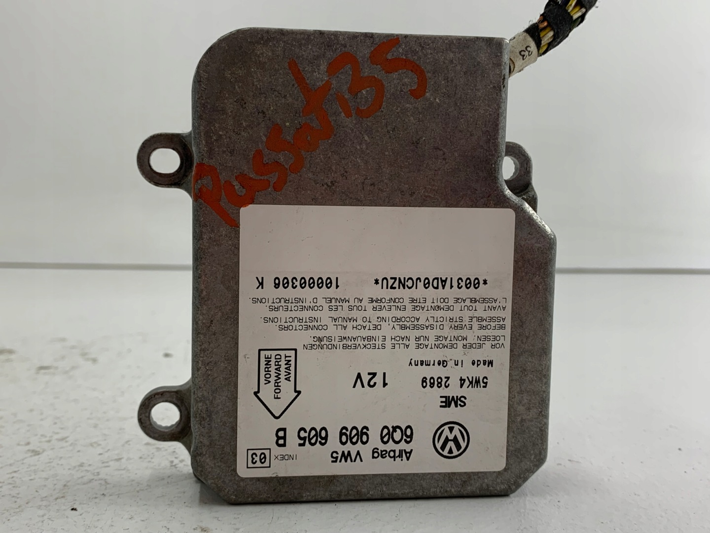 VW PASSAT B5 module SENSOR airbag 6Q0909605B