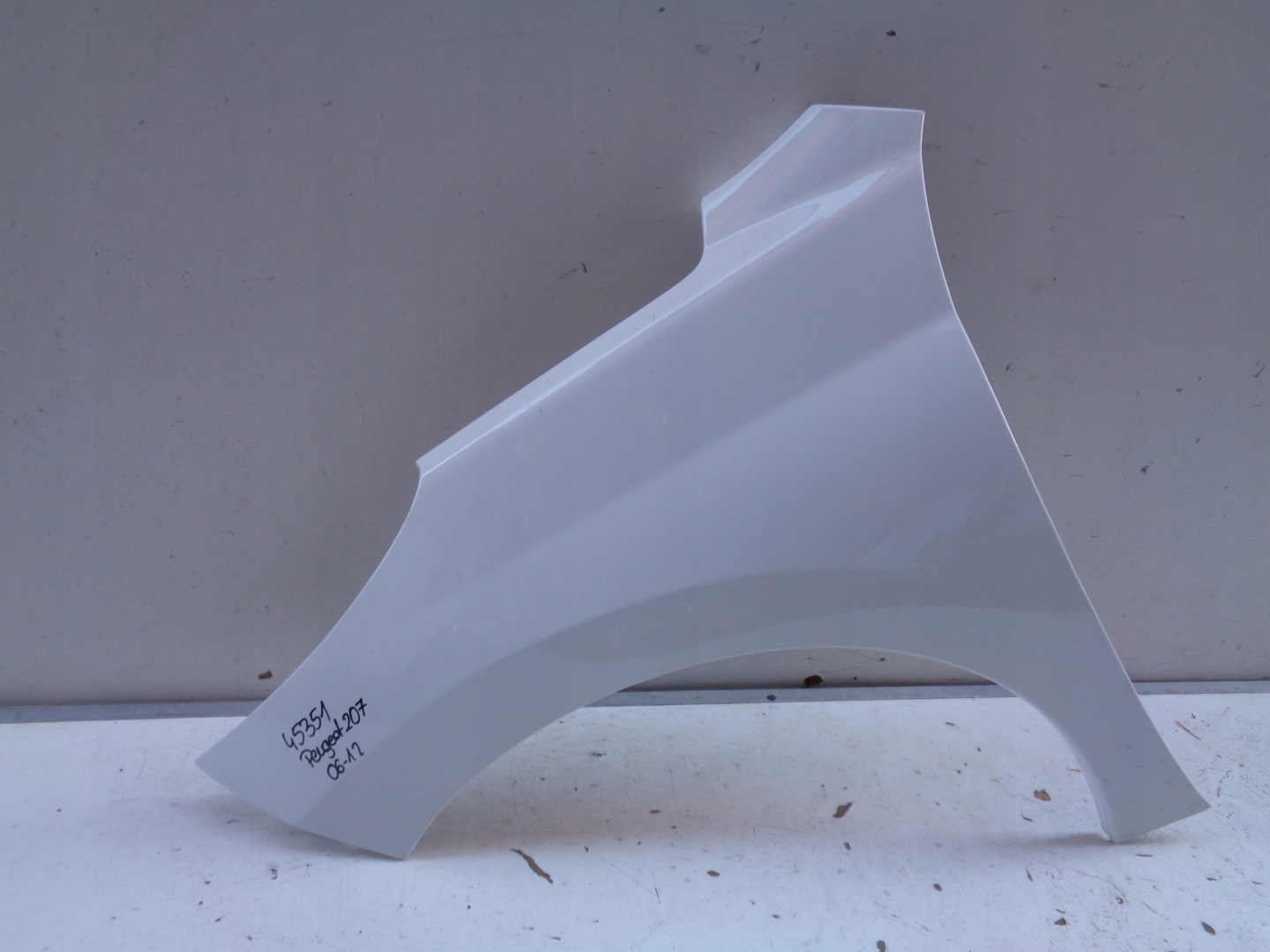 fender left front PEUGEOT 207 06-12 NR 45351