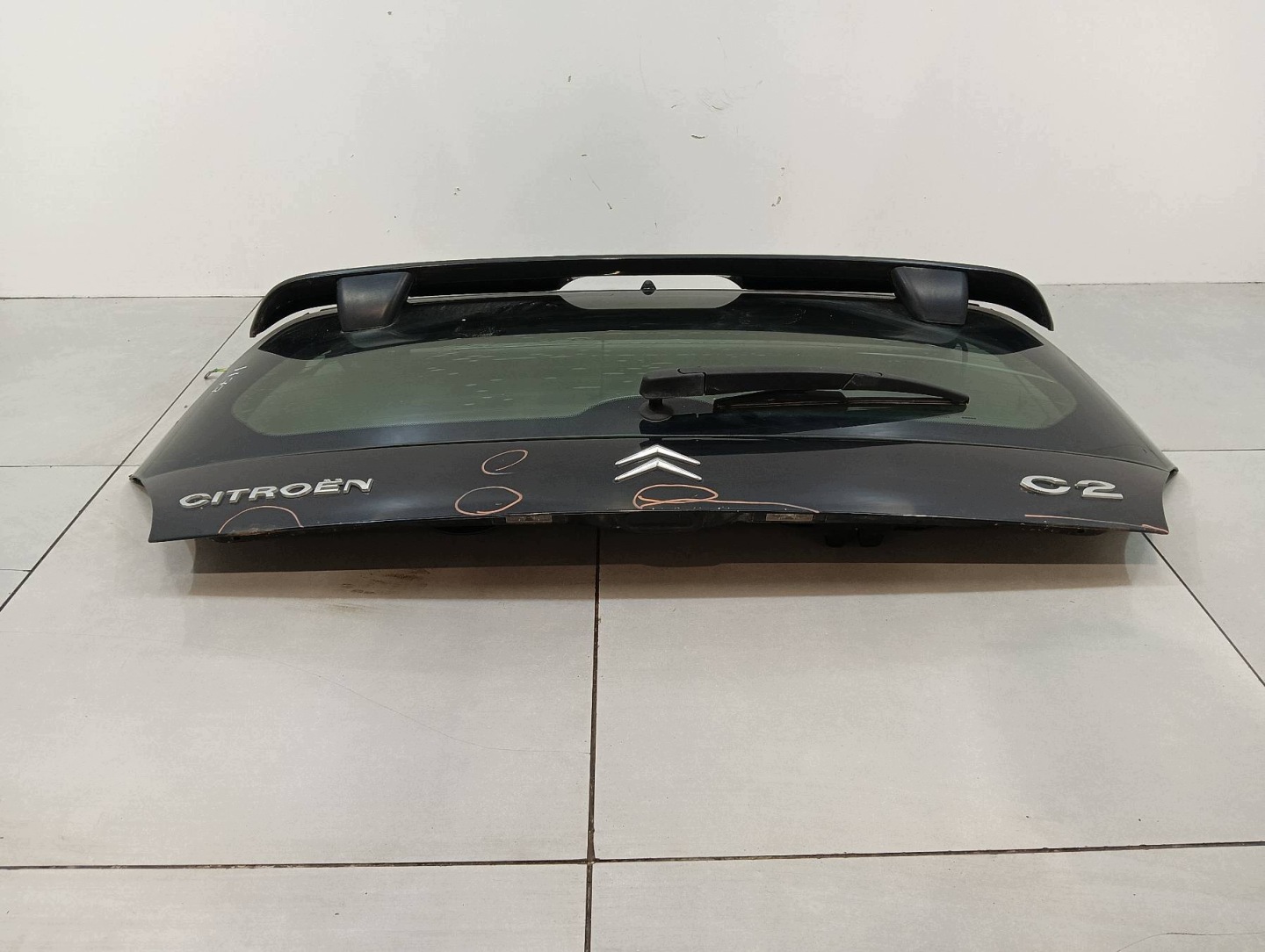 boot door black VTS VTR SPOILER LOTKA black Citroen C2 and (2003-2009)