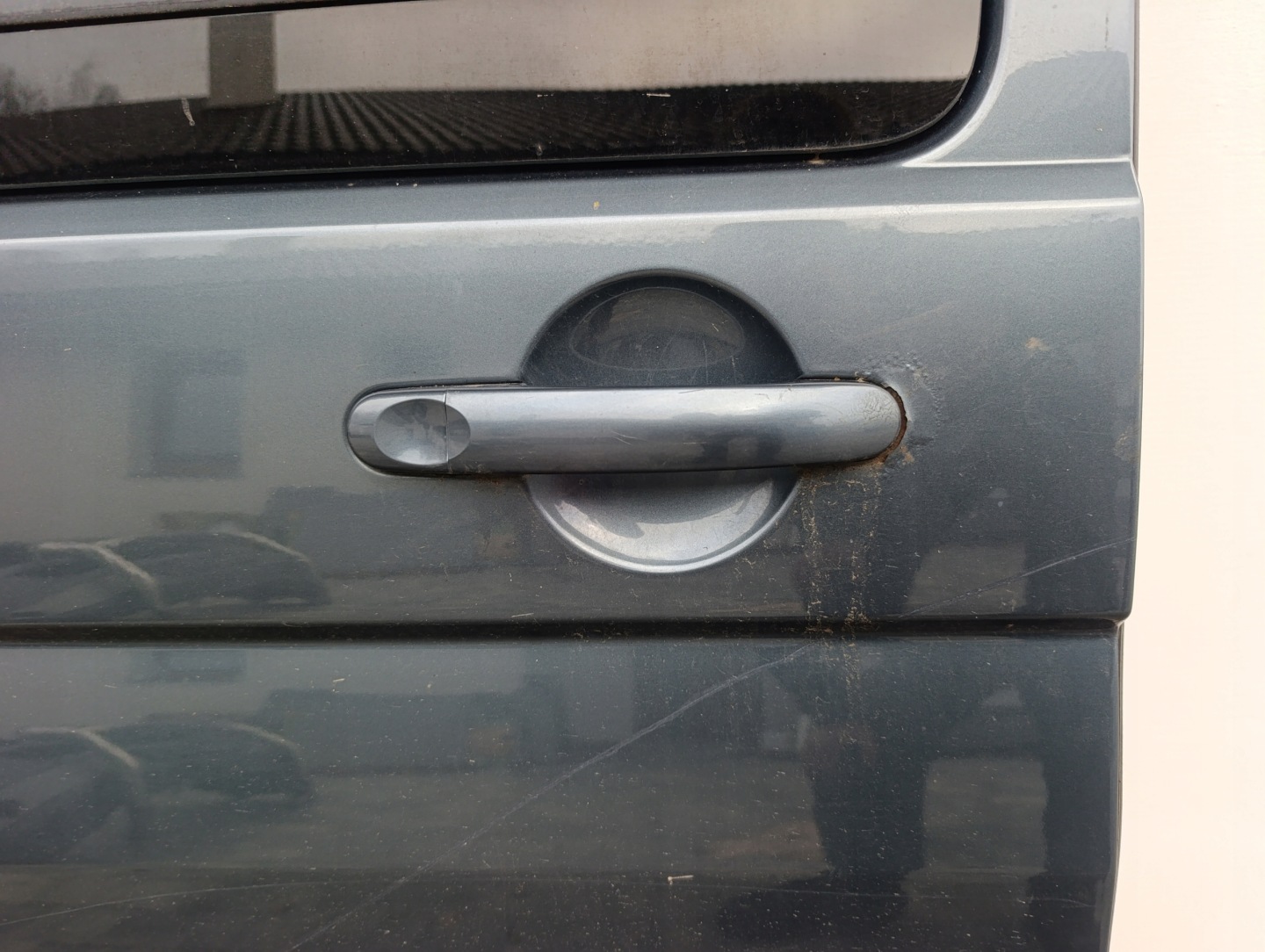 door sliding VW T5 T5 lift side right szare LD7U