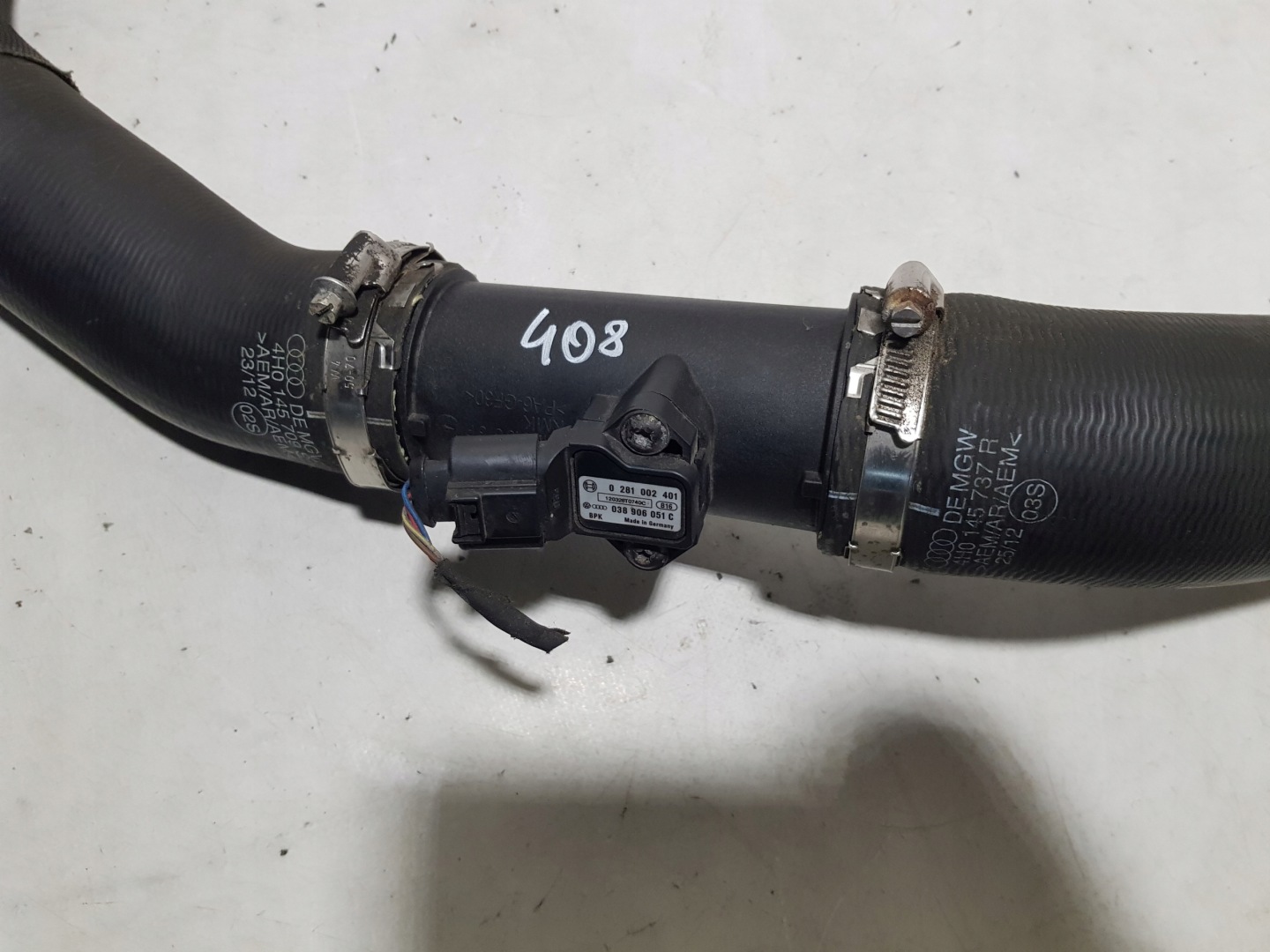 pipe wiring hose air AUDI A8 D4