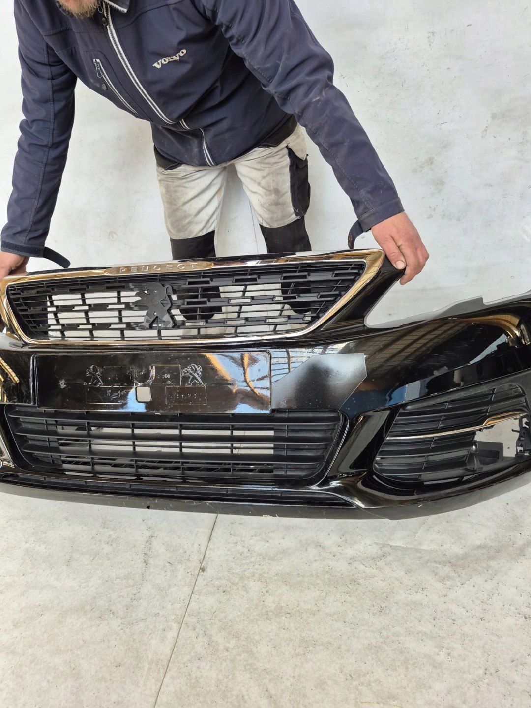 PEUGEOT 308 II LIFT 17- bumper front front + cover
