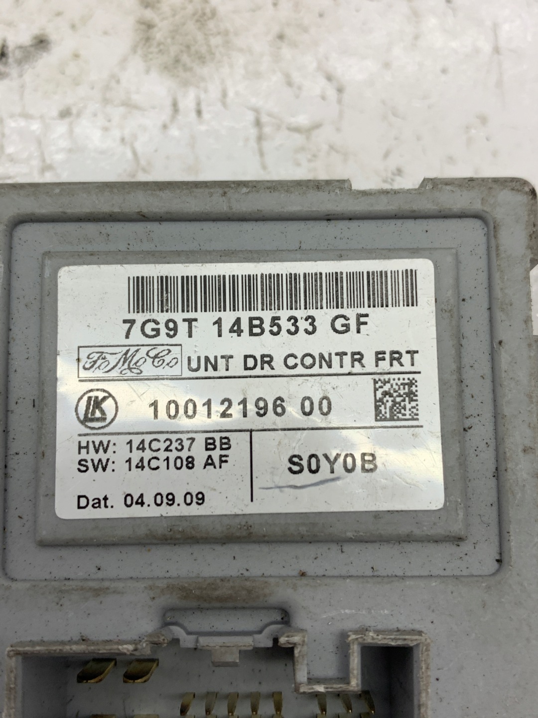 module control unit door 7G9T-14B533GF FORD