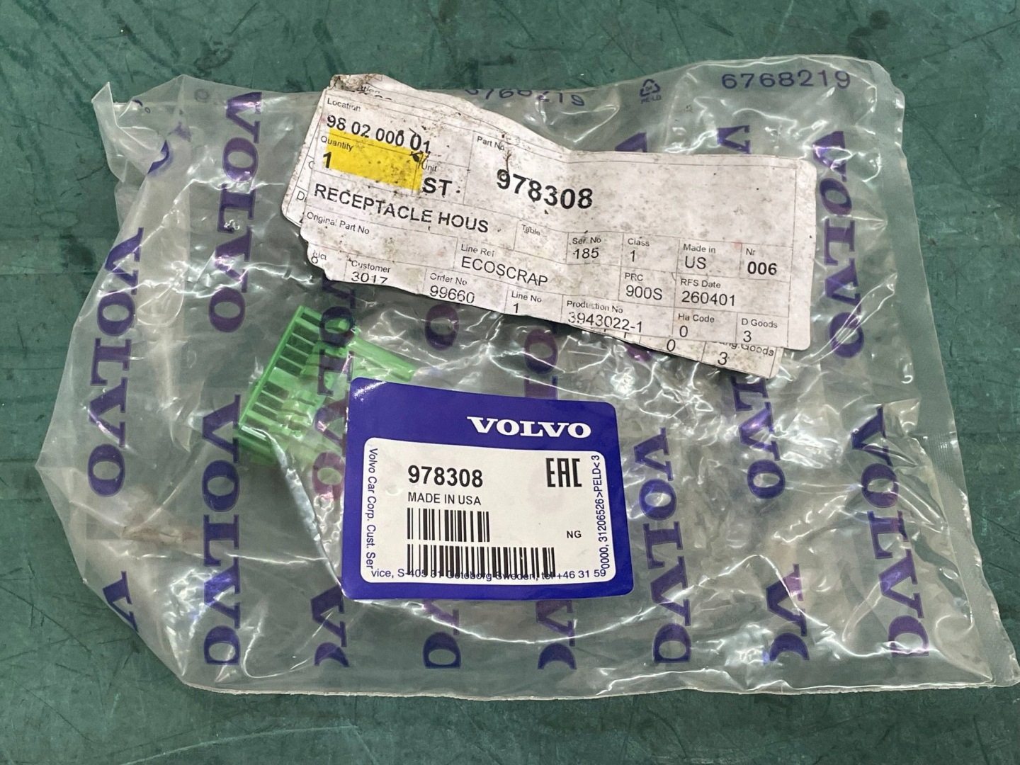 cover GNIAZDA IZOLATORA mirrors VOLVO S60 978308 @A