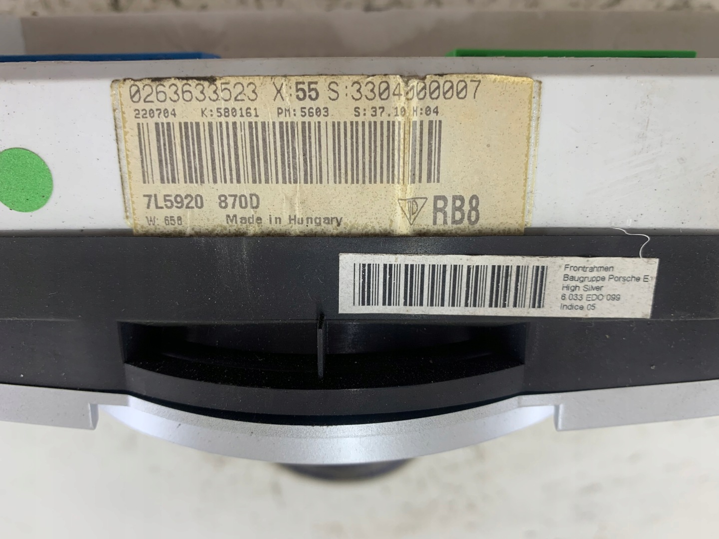 PORSCHE CAYENNE S and 4.5 V8 dials dials 7L5920870D