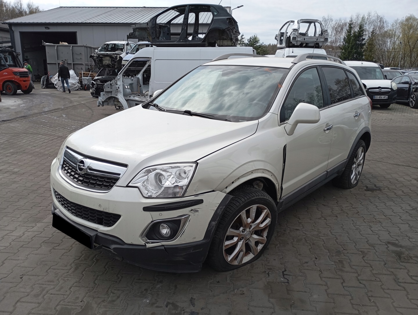 OPEL ANTARA L07 fender front front right BIALY GBQ
