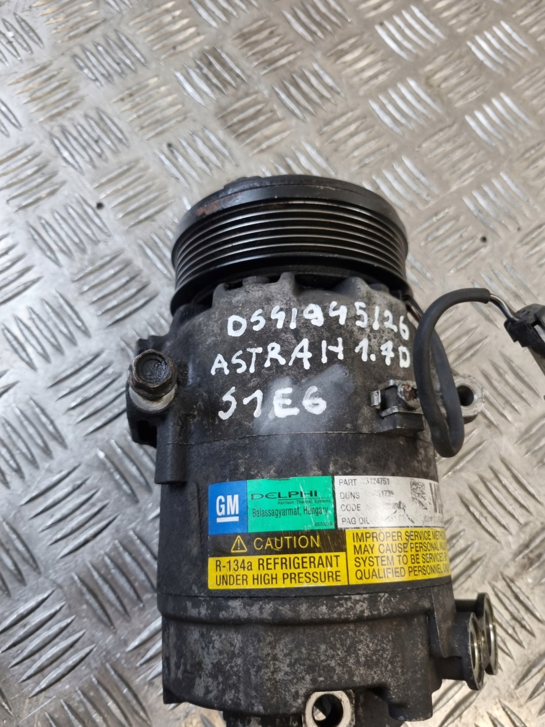 kompresor klimatizaci OPEL ASTRA H 1.7 D