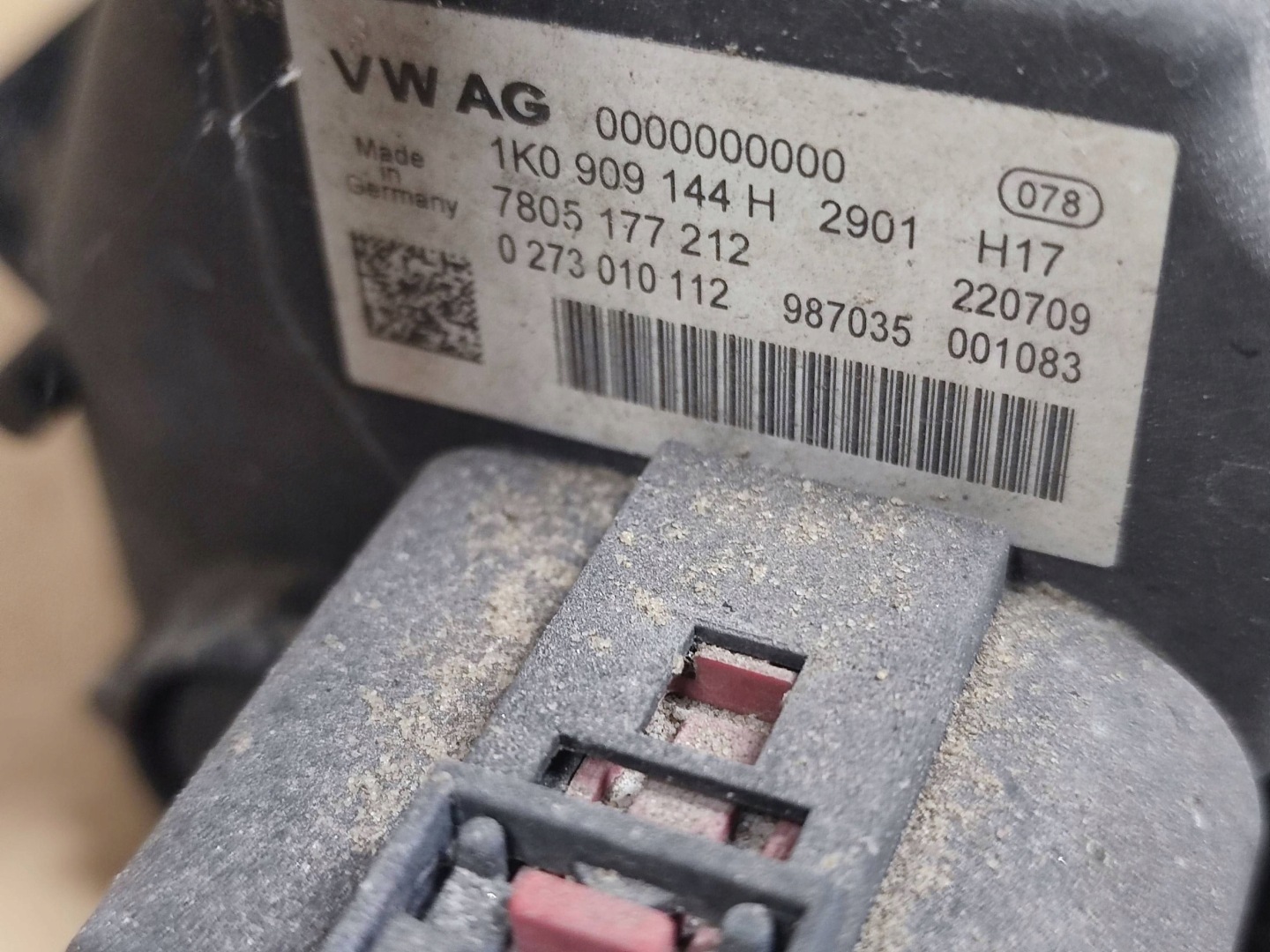 VW GOLF VI Boîter direction Boîter direction 1K0909144H SPRAWNA