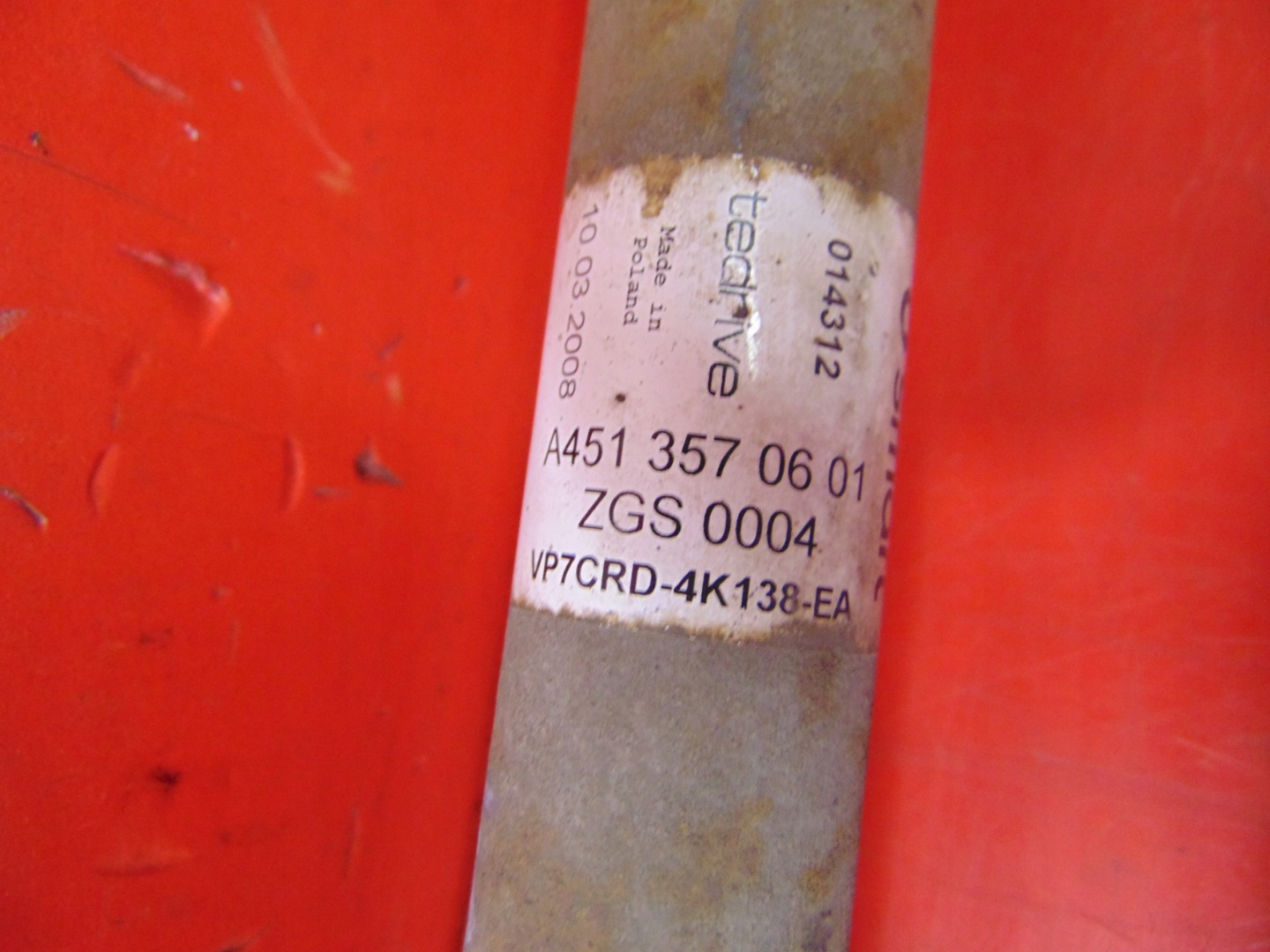 SMART ForTwo II 451 1.0 semi-axis right A4513570601