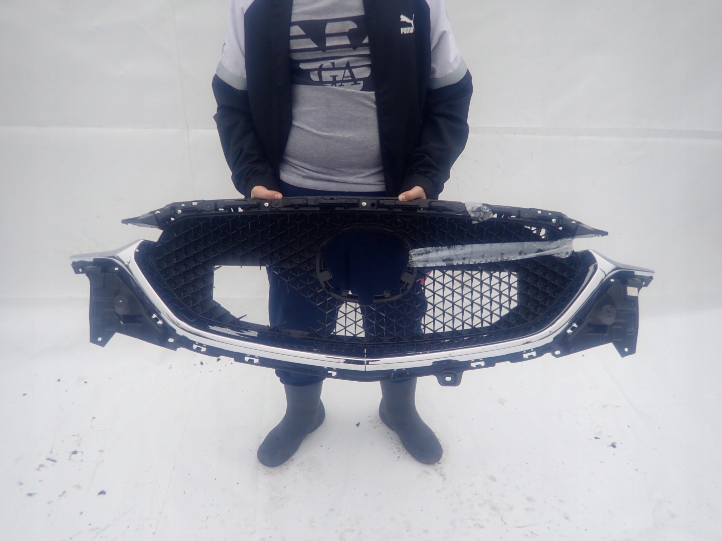 MAZDA CX-5 II 17- mouldings grill left right chrome-plated
