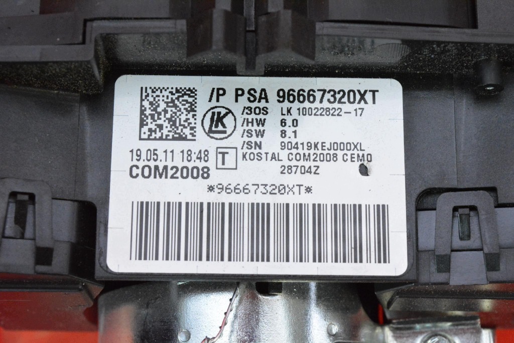 DEVIO LUCI TERGICRISTALLO TERGI PAJAK 96667320XT PEUGEOT 3008 1 e 10-13