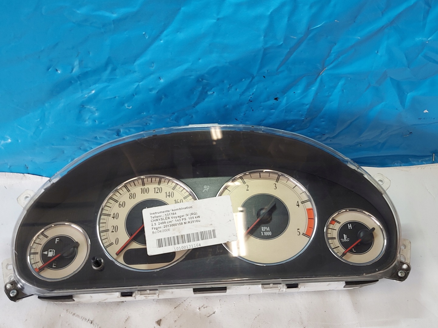 dials clock CHRYSLER VOYAGER IV 2.5 CRD 1575107252
