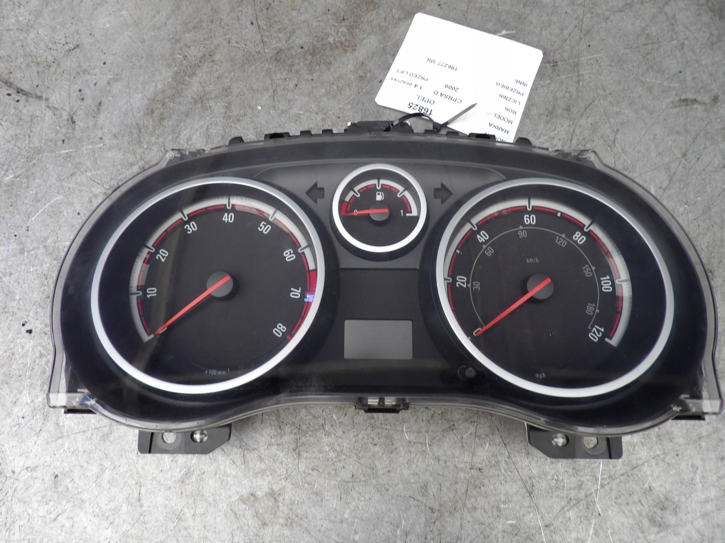 Opel Corsa D dials, liczniki 1,4B ANG. 1883835, P00013285384