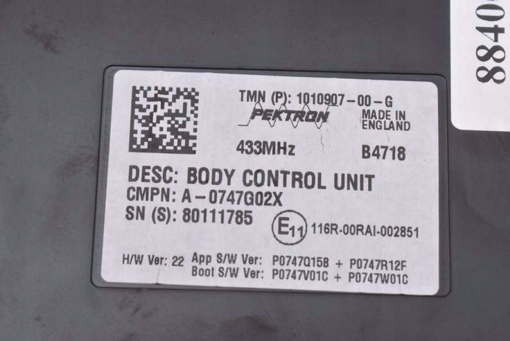 control unit module BCM 1010907-00-G TESLA MODEL S LIFT PERFORMANCE 16-21