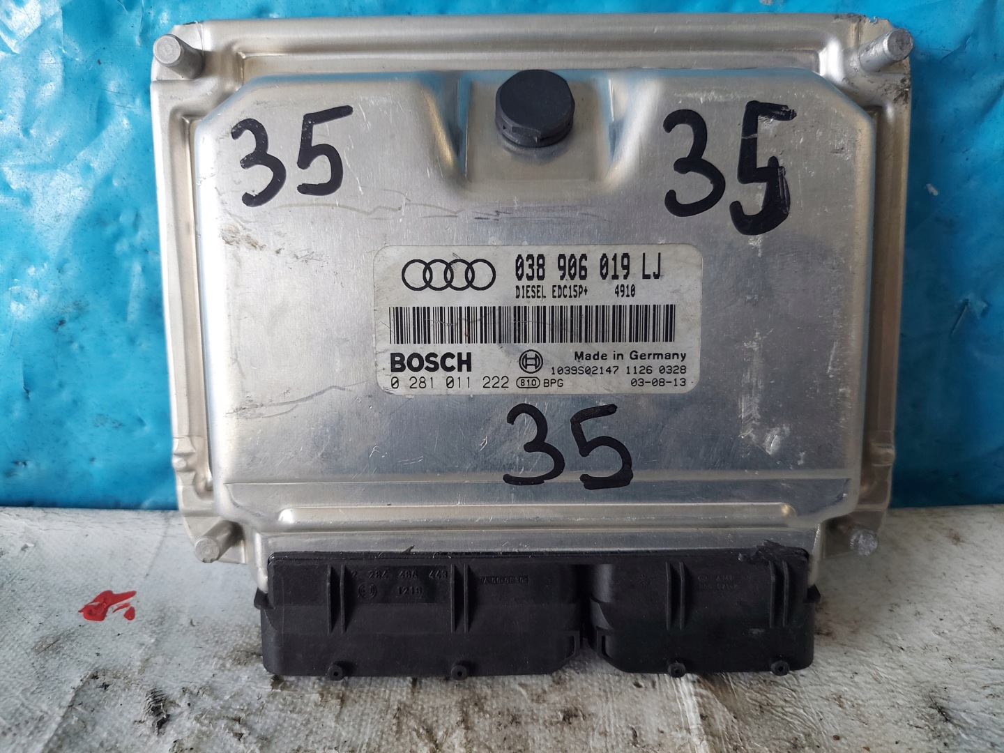 A4 B6 1.9 TDI 038906019LJ unité de commande électronique uce moteur