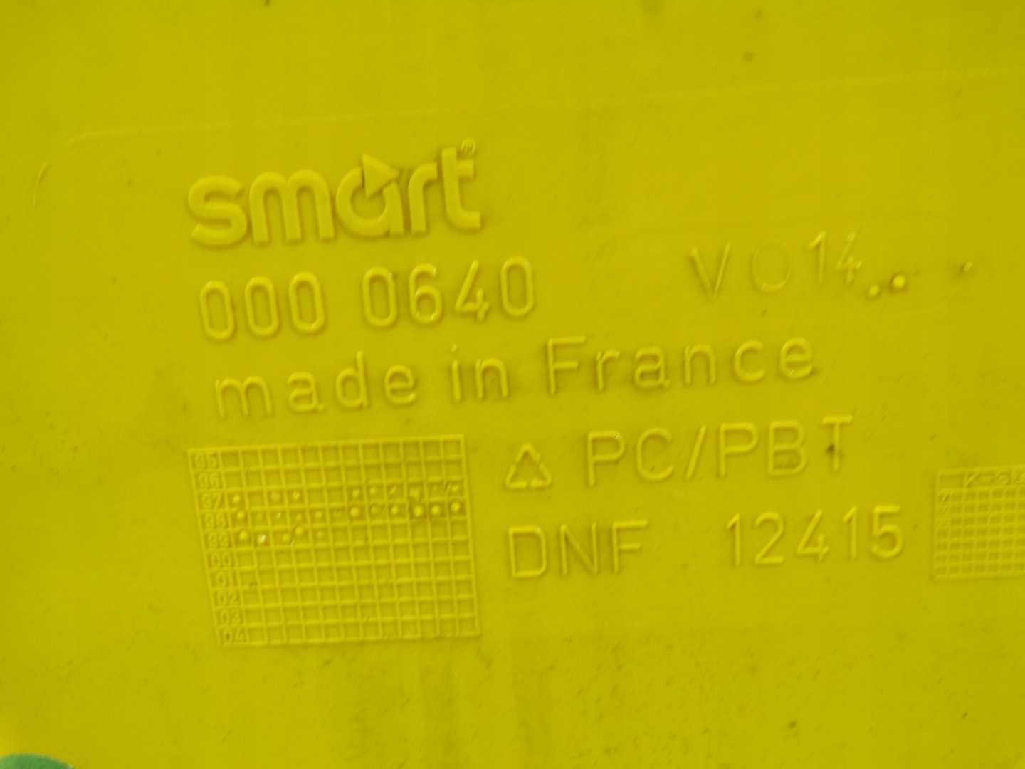 cap bonnet boot SMART FORTWO (F1)