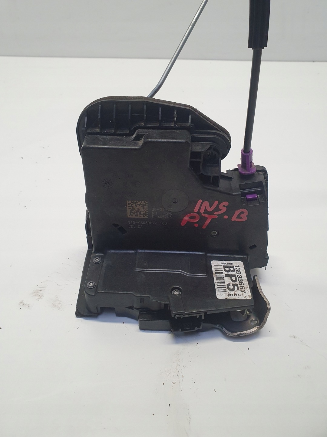 OPEL INSIGNIA B lock door right rear part 13533667 BP5