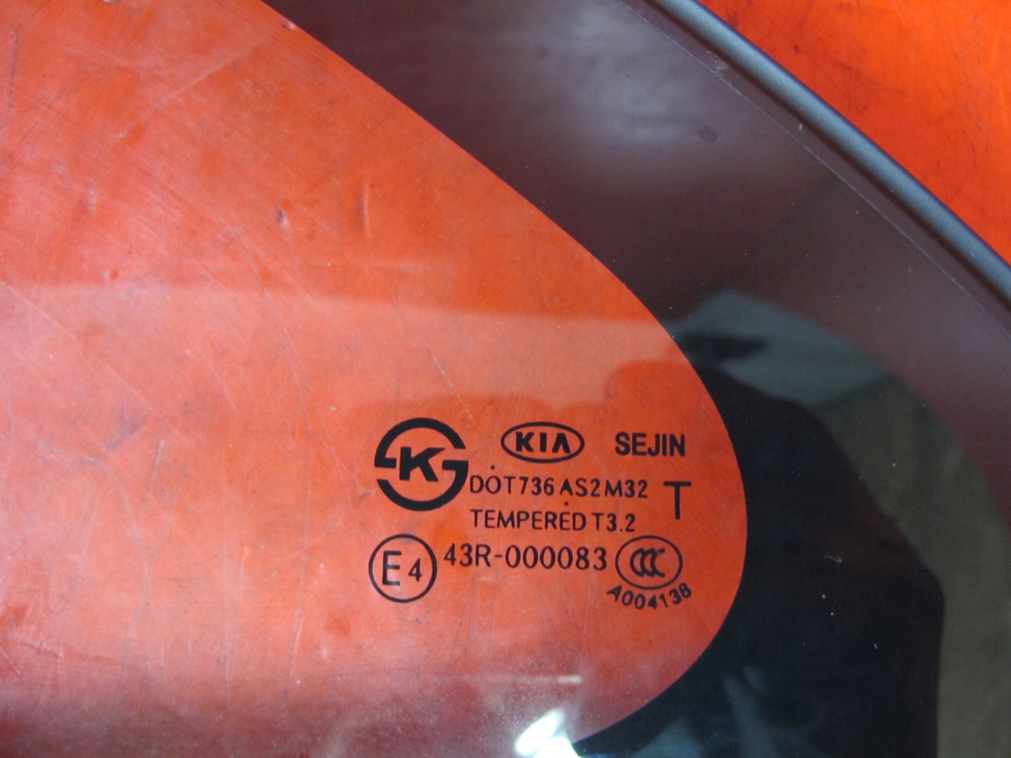 KIA RIO III UB 3D window bodywork left rear part 12R