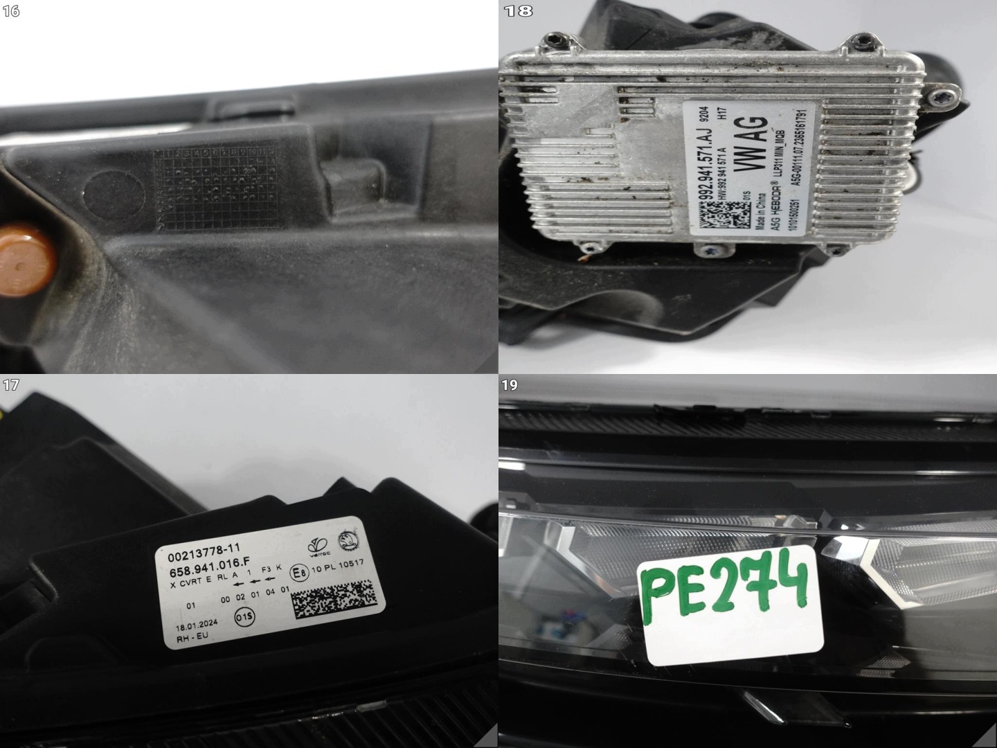 SKODA KAMIQ 685 19-23 light FULL LED CRYSTAL LIGHTING right front EU +module