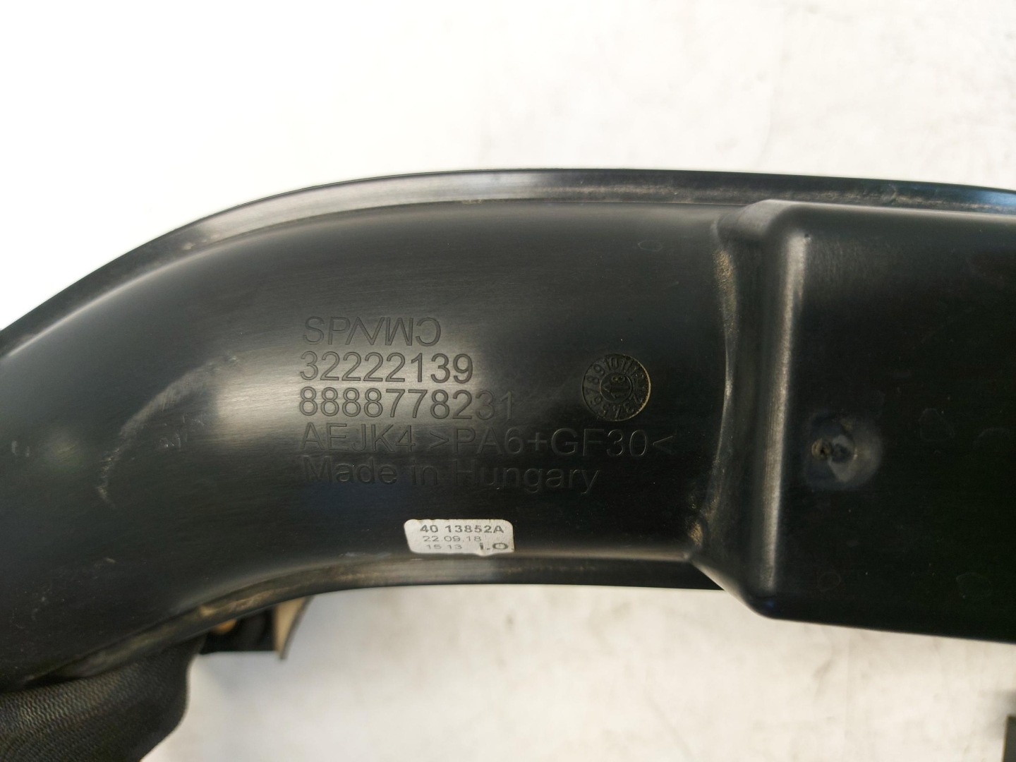 VOLVO XC40 hose wiring pipe air 32222138