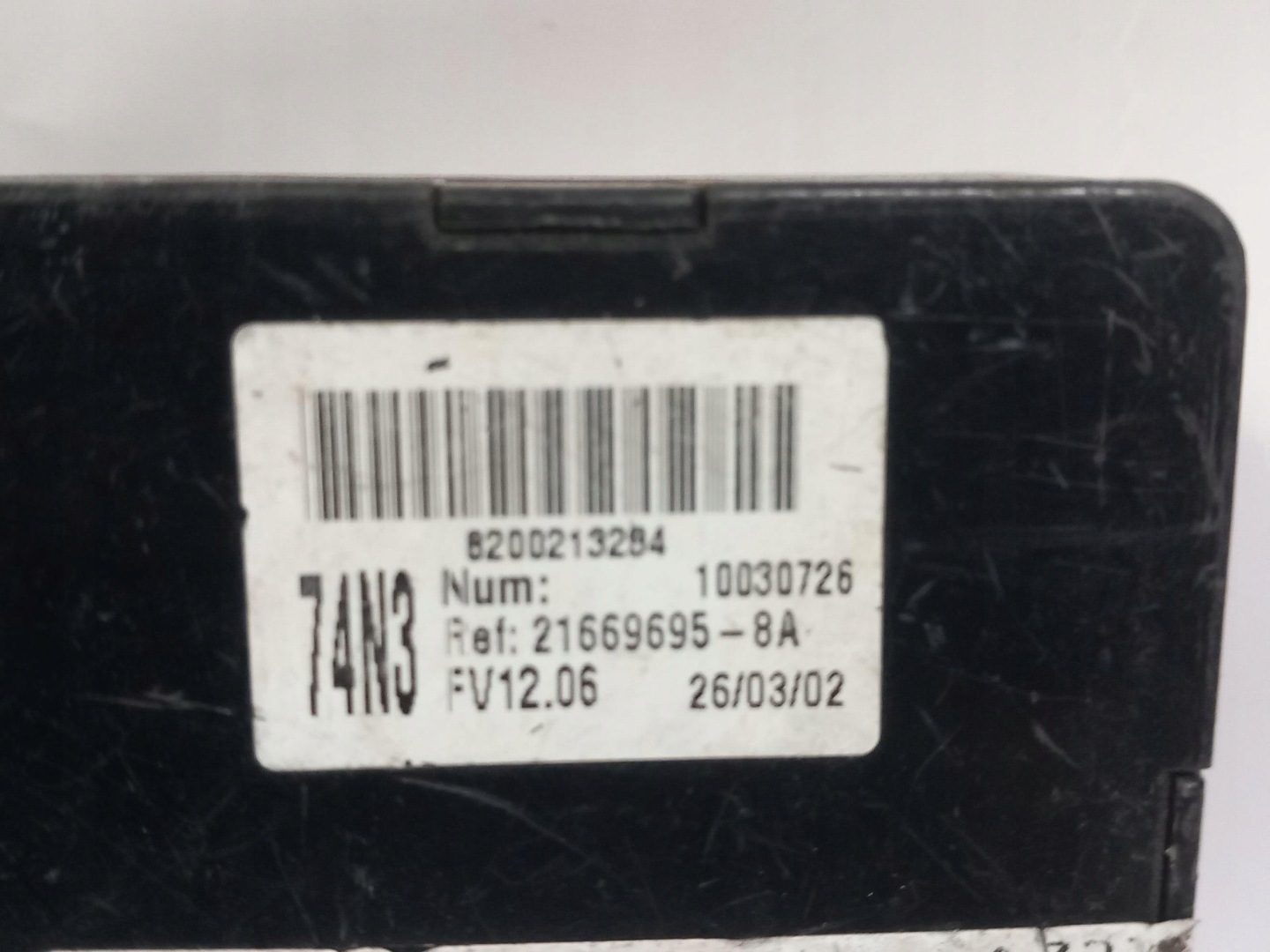 control unit module BSI RENAULT LAGUNA II 1.9 DCI 8200190272 01-07